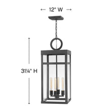Load image into Gallery viewer, Porter Outside Area Pendant Lightin in line drawing.
