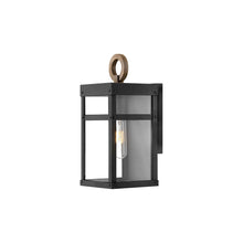 Load image into Gallery viewer, Porter Outside Area Wall Light in X-Small/Black.
