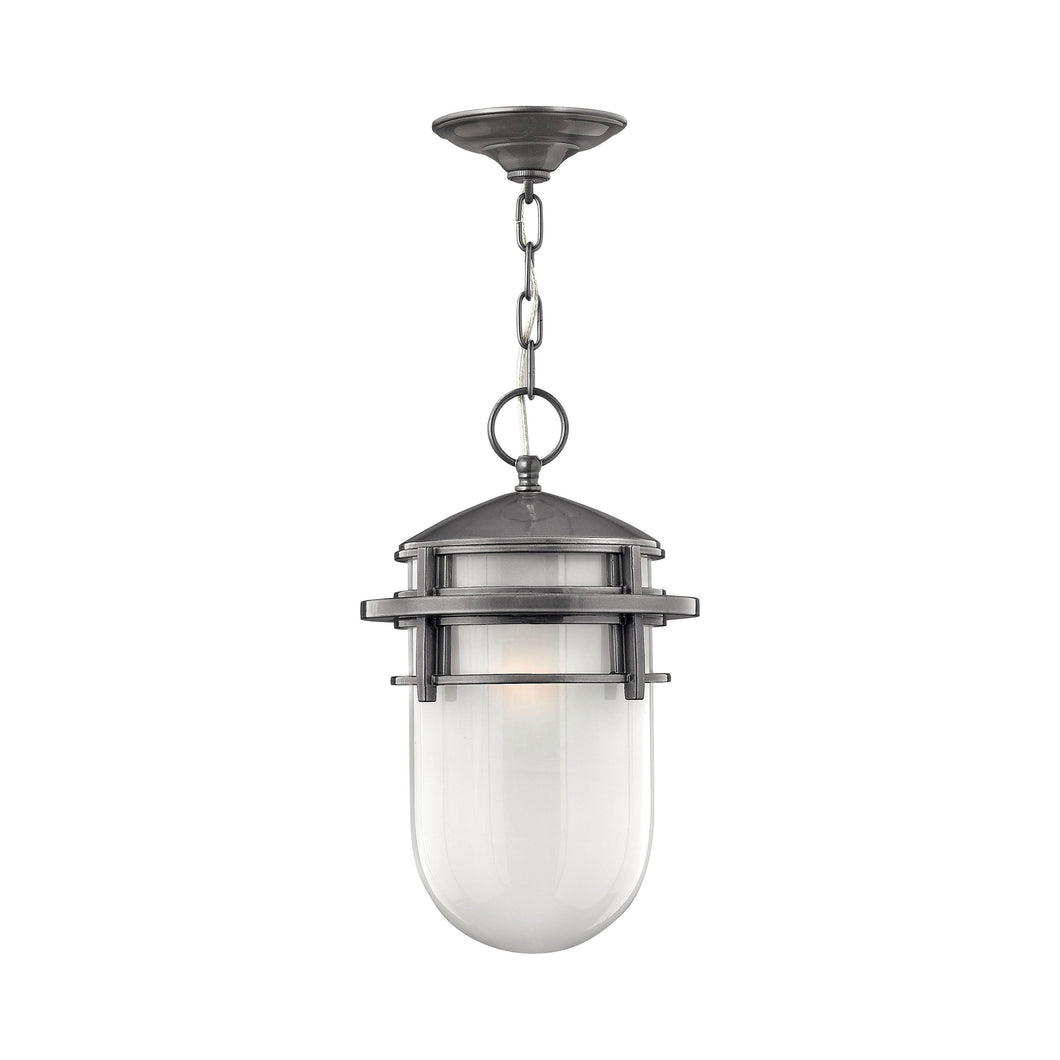 Reef Outdoor Pendant Light in Hematite.