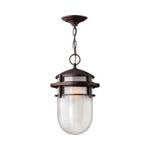Load image into Gallery viewer, Reef Outdoor Pendant Light in Victorian Bronze.
