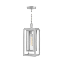 Load image into Gallery viewer, Republic Outdoor Pendant Light in Satin Nickel (Bulb Not Included).
