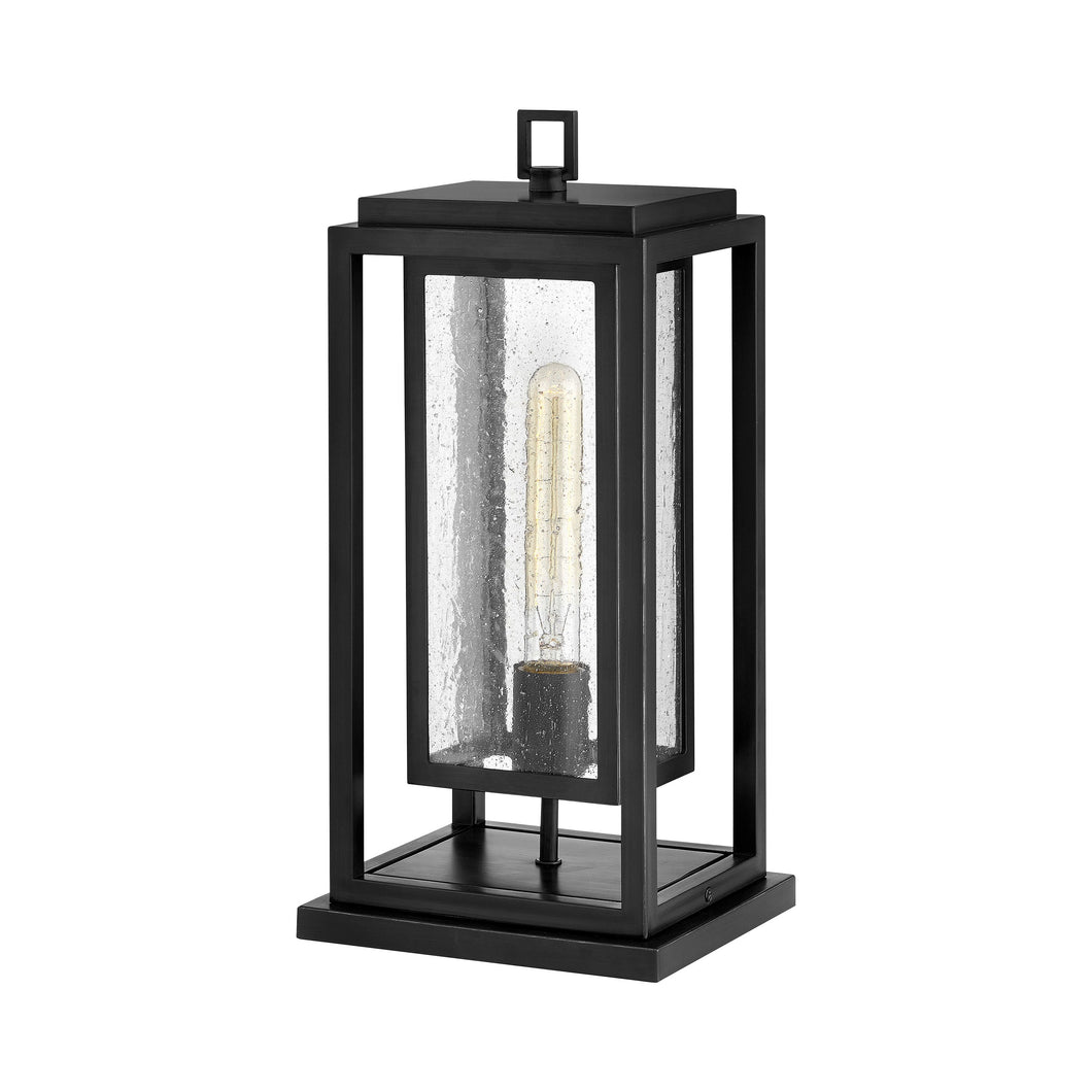 Republic Outdoor Pier Mount Light in Black (Bulb Not Included).