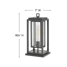 Load image into Gallery viewer, Republic Outdoor Pier Mount Light - line drawing.
