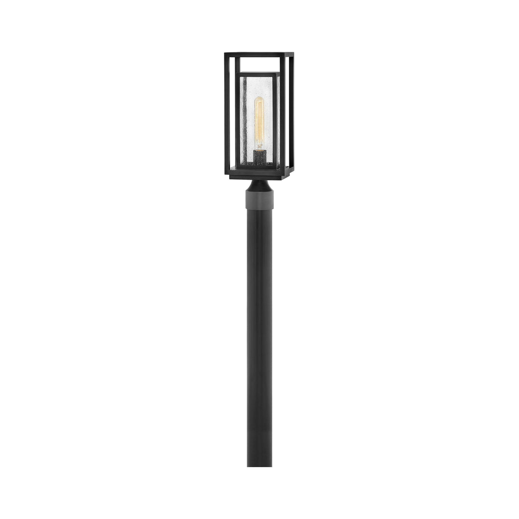 Republic Outdoor Post Light in Black (Bulb Not Included).