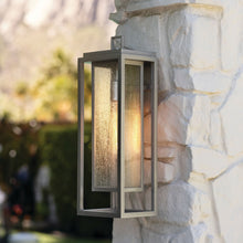 Load image into Gallery viewer, Republic Outdoor Wall Light in Outside Area.
