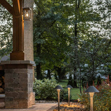 Load image into Gallery viewer, Republic Outdoor Wall Light in Outside Area.
