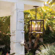 Load image into Gallery viewer, Rhodes Outdoor Pendant Light in Outside Area.
