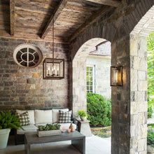 Load image into Gallery viewer, Rhodes Outdoor Pendant Light in Outside Area.

