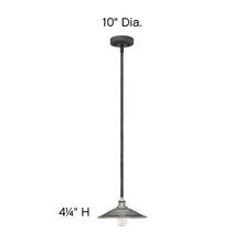 Load image into Gallery viewer, Rigby Pendant Lightin in line drawing.
