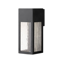 Load image into Gallery viewer, Rook Outside Area Led Wall Light in Satin Black/Medium.
