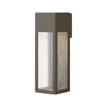 Load image into Gallery viewer, Rook Outside Area Led Wall Light in Bronze/Large.
