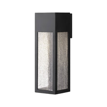 Load image into Gallery viewer, Rook Outside Area Led Wall Light in Satin Black/Large.
