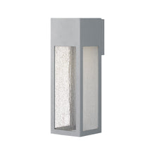Load image into Gallery viewer, Rook Outside Area Led Wall Light in Titanium/Large.
