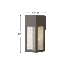 Load image into Gallery viewer, Rook Outside Area Led Wall Lightin in line drawing.

