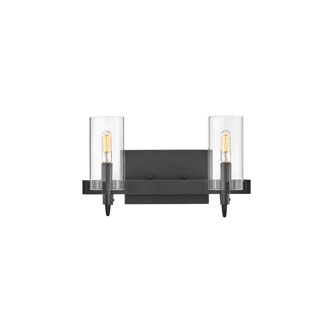 Ryden Bath Vanity Light in Black (2-Light).