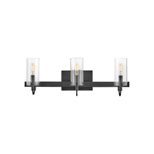 Load image into Gallery viewer, Ryden Bath Vanity Light in Black (3-Light).
