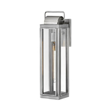 Load image into Gallery viewer, Sag Harbor Outside Area Wall Light in Large/Antique Brushed Aluminum.
