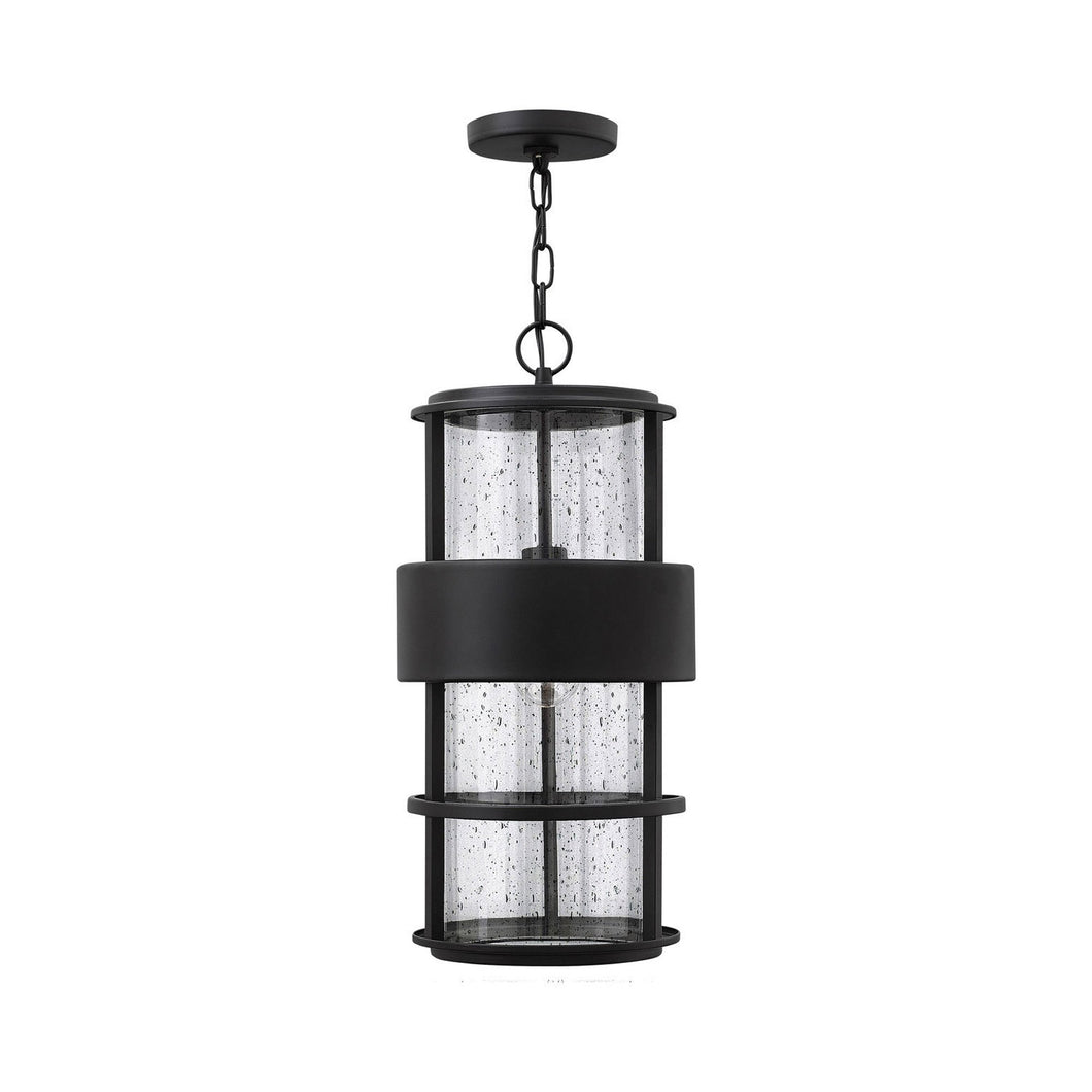 Saturn Outside Area Pendant Light in Satin Black.