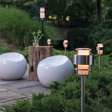 Load image into Gallery viewer, Saturn Outdoor Post Light Outside Area.

