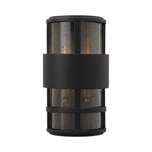 Load image into Gallery viewer, Saturn Outside Area Wall Light in Small/Satin Black.
