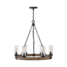 Load image into Gallery viewer, Sawyer Outdoor Chandelier in Sequoia (6-Light).
