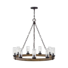 Load image into Gallery viewer, Sawyer Outdoor Chandelier in Sequoia (9-Light).
