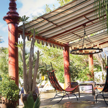 Load image into Gallery viewer, Sawyer Outdoor Chandelier Outside Area.
