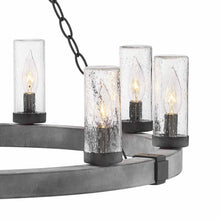 Load image into Gallery viewer, Sawyer Outdoor Chandelier in Detail.
