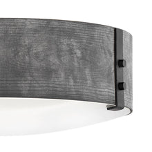 Load image into Gallery viewer, Sawyer Outdoor Flush Mount Ceiling Light in Detail.
