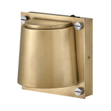 Load image into Gallery viewer, Scout Wall Light in Heritage Brass.

