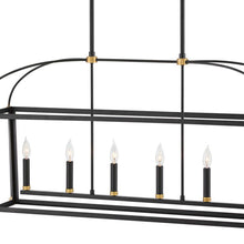 Load image into Gallery viewer, Selby Linear Chandelier in Detail.
