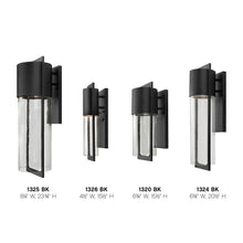 Load image into Gallery viewer, Shelter Outdoor Wall Light - line drawing.

