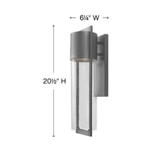 Load image into Gallery viewer, Shelter Outdoor Wall Light - line drawing.
