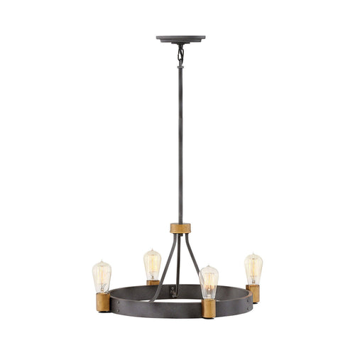 Silas Chandelier in Aged Zinc.