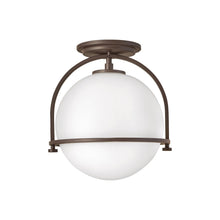 Load image into Gallery viewer, Somerset Semi Flush Mount Ceiling Light in Buckeye Bronze.

