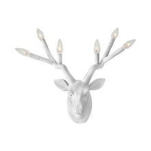 Load image into Gallery viewer, Stag indoor Wall Light in Chalk White.
