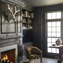 Load image into Gallery viewer, Stag Wall Light in living room.
