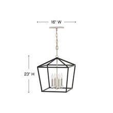 Load image into Gallery viewer, Stinson Chandelierin in line drawing.

