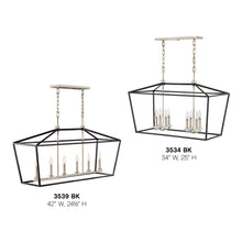 Load image into Gallery viewer, Stinson Linear Pendant Light in Detail.
