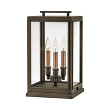 Load image into Gallery viewer, Sutcliffe Outdoor Pier Mount Light in Oil Rubbed Bronze.
