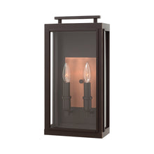 Load image into Gallery viewer, Sutcliffe Outdoor Wall Light in Oil Rubbed Bronze (2-Light).

