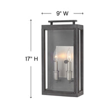 Load image into Gallery viewer, Sutcliffe Outdoor Wall Light - line drawing.
