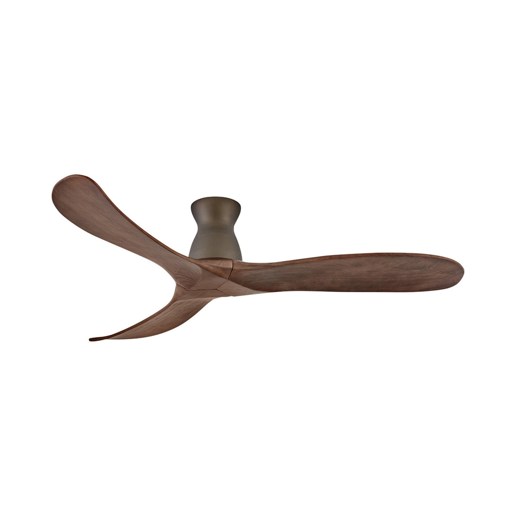 Swell Flush Mount Ceiling Fan in Metallic Matte Bronze.
