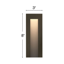 Load image into Gallery viewer, Taper LED Deck Light - line drawing.
