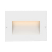 Load image into Gallery viewer, Taper LED Step Light in Horizontal/Satin White.
