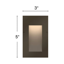 Load image into Gallery viewer, Taper LED Step Light - line drawing.
