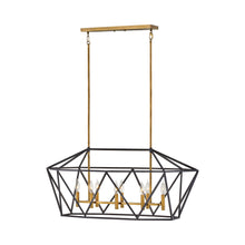 Load image into Gallery viewer, Theory Linear Pendant Light in Aged Zinc.
