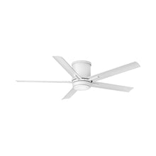 Load image into Gallery viewer, Vail Led Flush Mount Ceiling Fan in Matte White.
