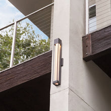 Load image into Gallery viewer, Vapor Outdoor Wall Light in Outside Area.
