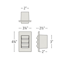 Load image into Gallery viewer, Vertical Deck Light - line drawing.
